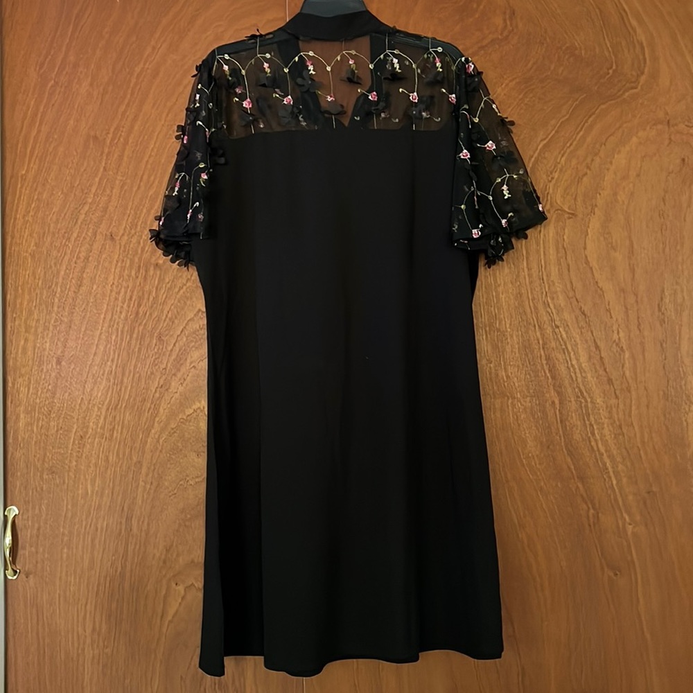Black dress with flower top